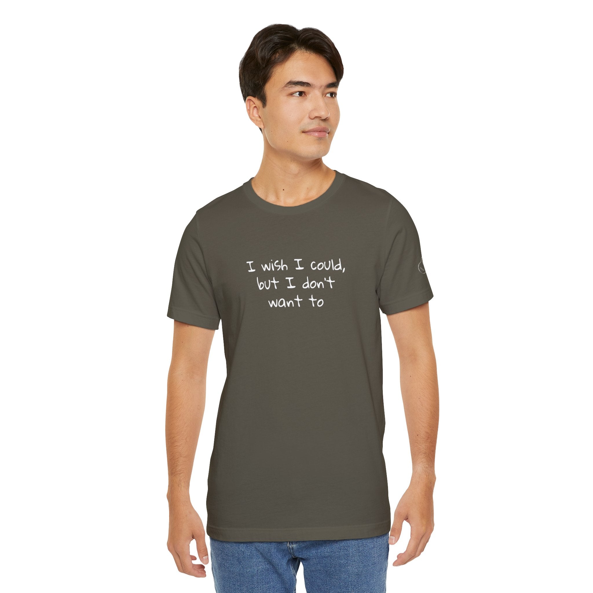 I Wish I Could But I Don’t Want To Quote T-Shirt – Phoebe Inspired
